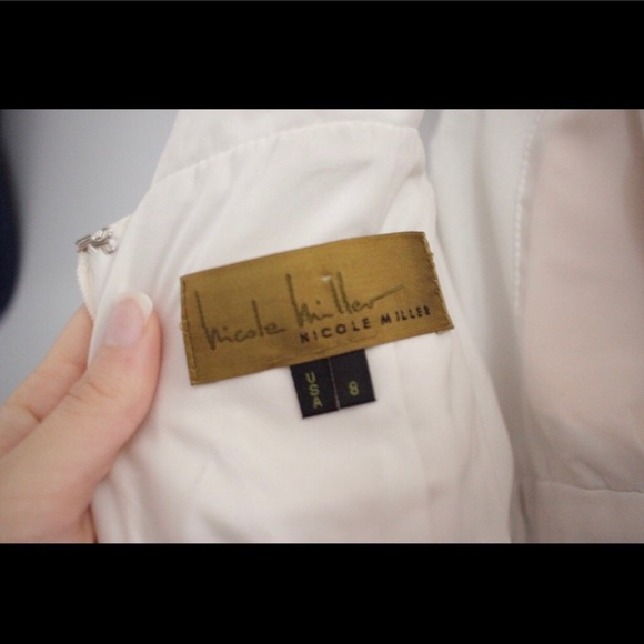 Nicole Miller White Mini Dress - Bodycon - Picture 3 of 5